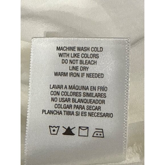 Bongo Plus NEW WITH TAGS Womens 2X Boho Button-Front Blouse Lace Bell Sleeves - Picture 7 of 9